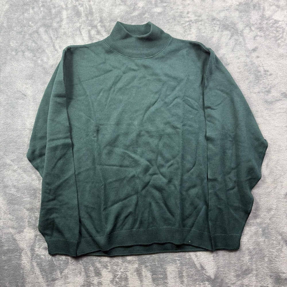 Vintage Pendleton 100% Wool Mock Neck Sweater In Green Women's P Medium